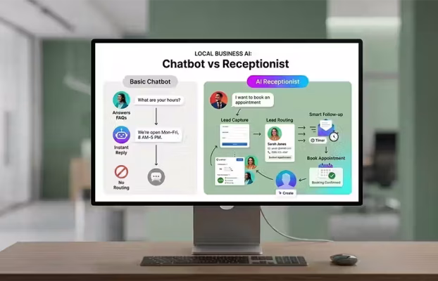 Chatbot vs. AI Receptionist: What Local Businesses Actually Need